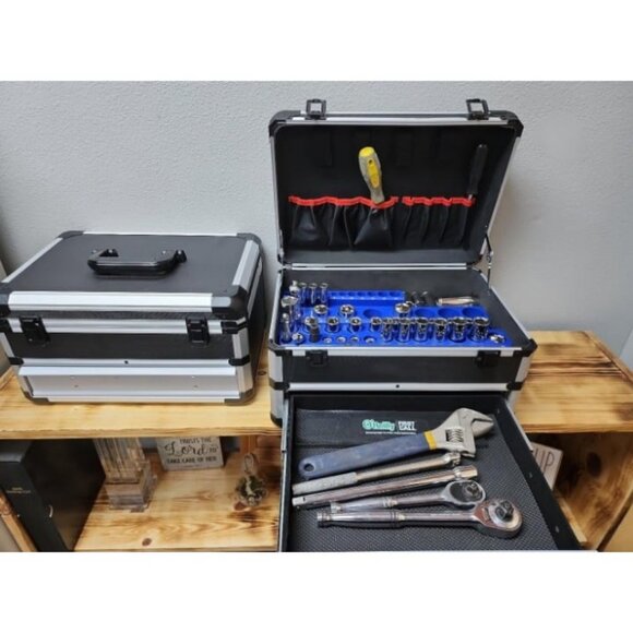 Tool Box Portable Tool Box with drawer Tool Storage Box Organizer - Picture 2 of 2